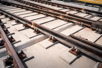 Railway Tracks in depot