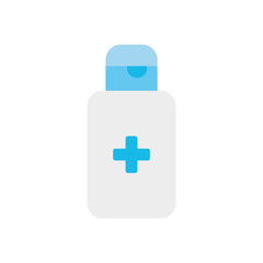 alcohol bottle icon, flat style