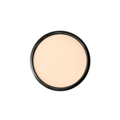 Blush powder isolated on white background. Female accessories