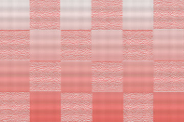 Pink on pink 3D textured checkerboard pattern as background, wallpaper graphic, space for added text, copy