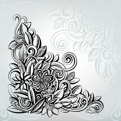Floral ornament. vector illustration