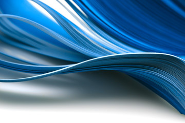 Abstract color wave curl violet strip paper background.