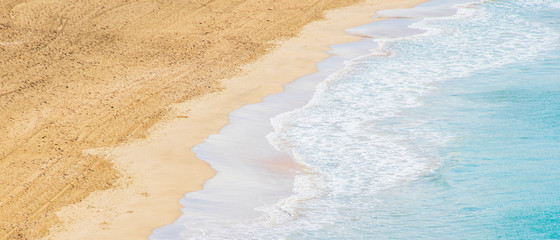 Calm Mediterranean sea and coast. Calpe, Valencia, Spain