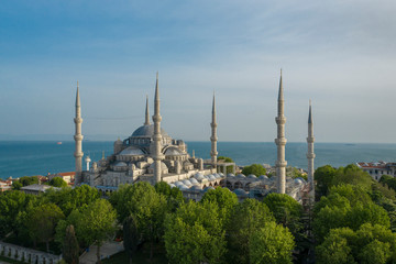Fototapeta na wymiar The Blue Mosque in Istanbul Turkey