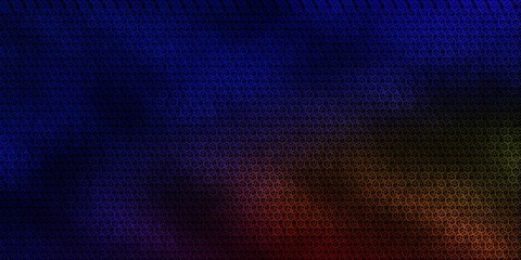 Obraz premium Dark Blue, Yellow vector template with esoteric signs.