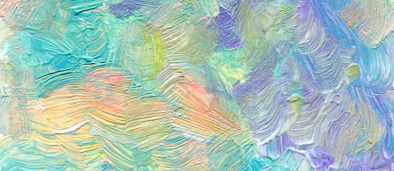 Abstract acrylic and watercolor smear blot painting wall. Color horizontal texture background.