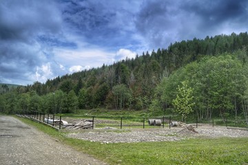 Fototapeta premium landscape in the mountains
