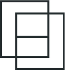 Simplified and modern letter E logo