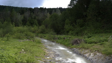 river in the mountains