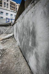 Sprayed concrete for building construction