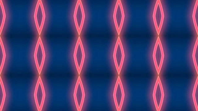 Tri-polygon shape with neon glowing lights and moving, the 80s inspired backdrop animation in UHD 4k.
