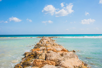 ALTEA, SPAIN - FEBRUARY 23, 2019: Altea Mediterranean sea, Alicante, Valencia