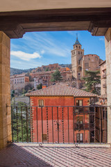 Albarracin, Spain - Mar 11, 2019: Old town Albarracin, Spain.