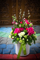 Romantic bouquet for engagement wedding celebration floral event in flowershop