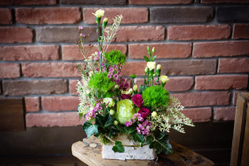 Romantic bouquet for engagement wedding celebration floral event in flowershop