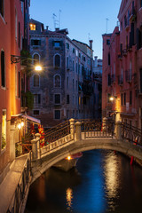 Obraz na płótnie Canvas Venice canal. A romantic place in the heart of Venice.