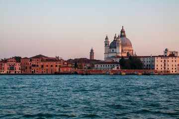 Fototapeta na wymiar Santa Maria della Salute. View from the Bay.