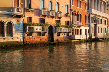 Venice canal. Houses on the water