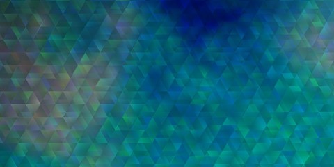 Light BLUE vector texture with lines, triangles.