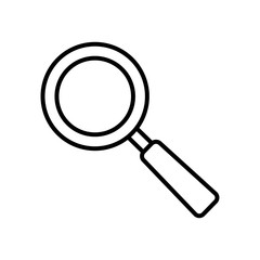 magnifying glass icon, line style
