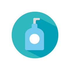soap bottle icon, block style