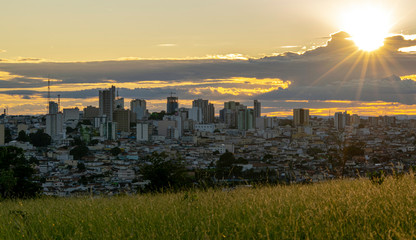 Fototapeta premium sunset city