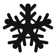 Cold snowflake icon. Simple illustration of cold snowflake vector icon for web design isolated on white background