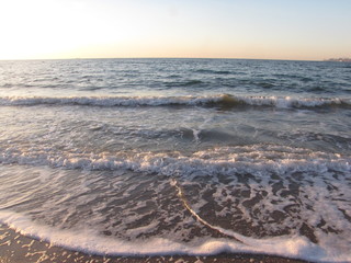 sunset on the beach