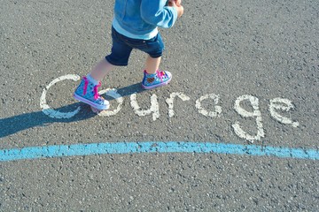Sidewalk art - Courage - Signs - Inspiration