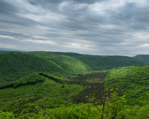 Fototapeta na wymiar landscape with green hills