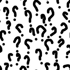 Naklejka premium Seamless pattern English alphabet letters in black for websites magazines articles textiles fabrics