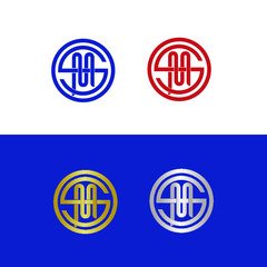 Letter M and letter S logo