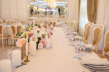 Wedding reception decoration restaurant,