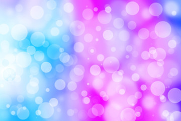 Soft blue colors blurred bokeh background. Abstract defocused multicolored backdrop.