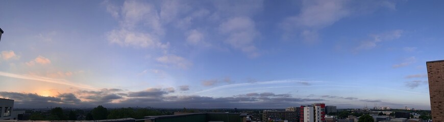 Fototapeta na wymiar Clouds during early morning sunrise