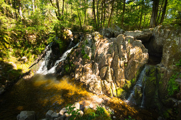 Wasserfall und Schlucht 