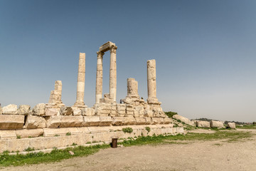 AMMAN, JORDAN - FEBRUARY 15: Streets of Amman the capital city of Jordan, on 15th February 2019 in Amman, Jordan.