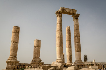AMMAN, JORDAN - FEBRUARY 15: Streets of Amman the capital city of Jordan, on 15th February 2019 in Amman, Jordan.