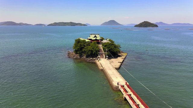 三豊市津嶋神社4Kドローン映像