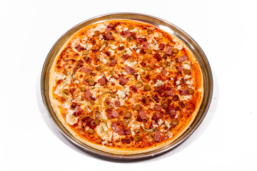 pizza on a plate