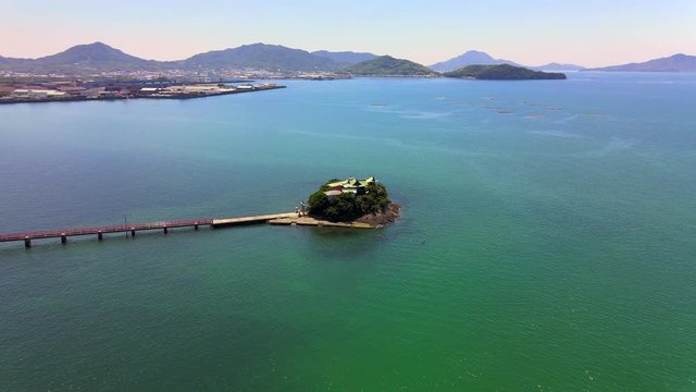 三豊市津嶋神社4Kドローン映像