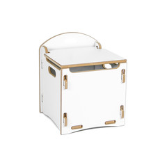 Wooden white furniture for home and kindergarten