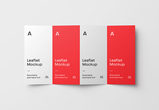 Four Fold Brochure Mockup