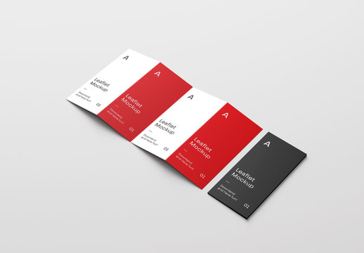 Four Fold Brochure Mockups