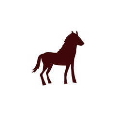 HORSE BROWN DESIGN SILHOUETTE
