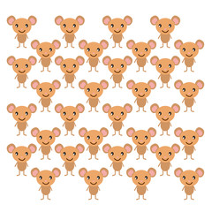 Cute Mouses design background