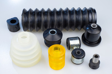Rubber bushings for auto repair.