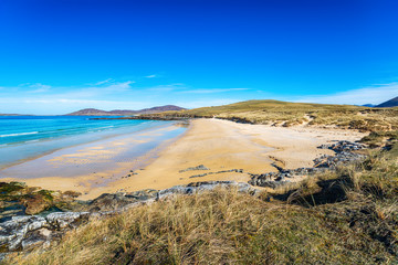 The beautiful sandy beach at Traigh Lar