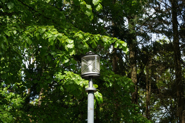 Old lamps along the way, which are still in operation today