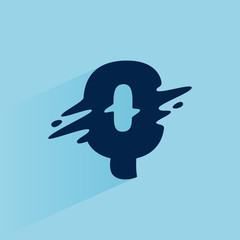 Initial letter Q fast speed logo design template.